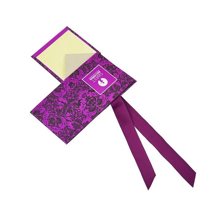 Small Folding Boxes Purple Color For Jewelry